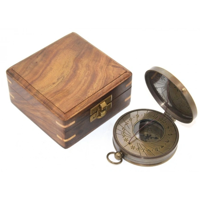 Nevamel Ahşap Kutulu Pusula Model 8