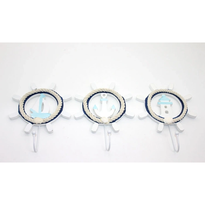 Nevamel Ahşap Marin Dümenli Askılık