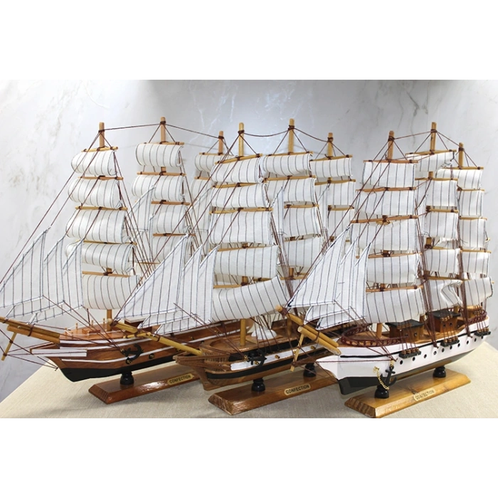 Nevamel Ahşap Yelken Gemi Model 3