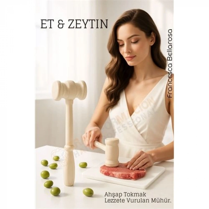 Nevamel® Ahşap Zeytin Kırıcı ve Et Dövücü – Doğal Sağlam Pratik Mutfak Yardımcısı