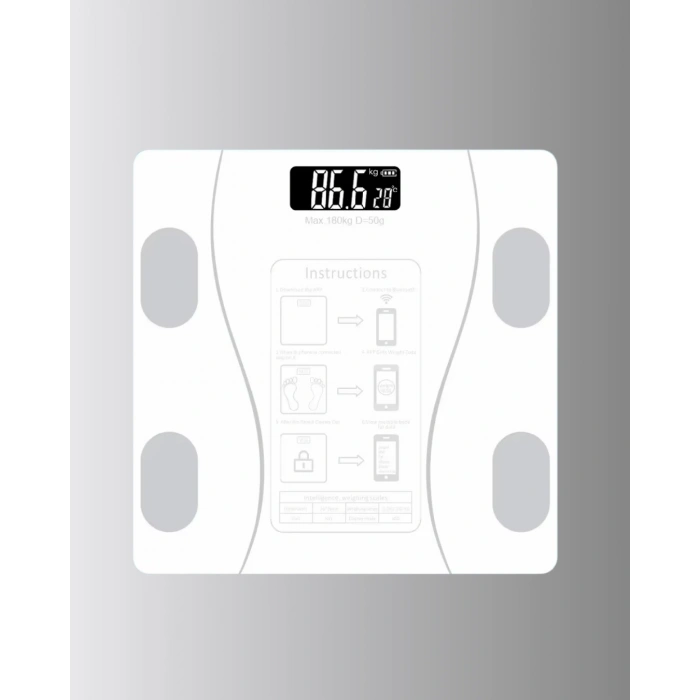 Nevamel Akıllı Bluetooth Tartı – 8 Farklı Ölçüm Verisi Otomatik Kişi Tanıma