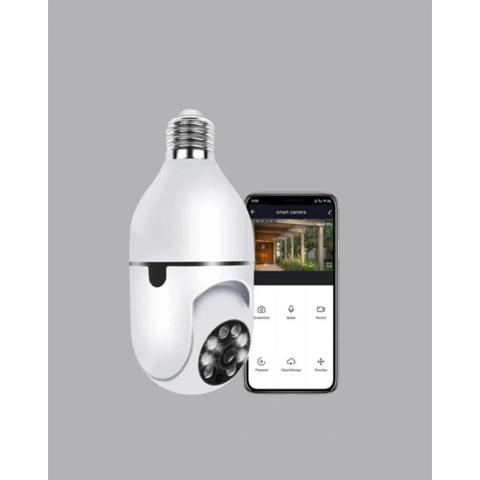 Nevamel® Akıllı Duy Kamera 360 Derece Dönebilir ve PTZ Teknolojili