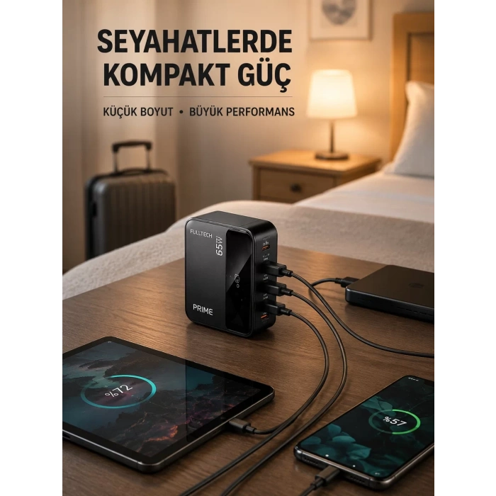 Nevamel® Akıllı Güç Dağılımlı 4 Girişli Şarj İstasyonu