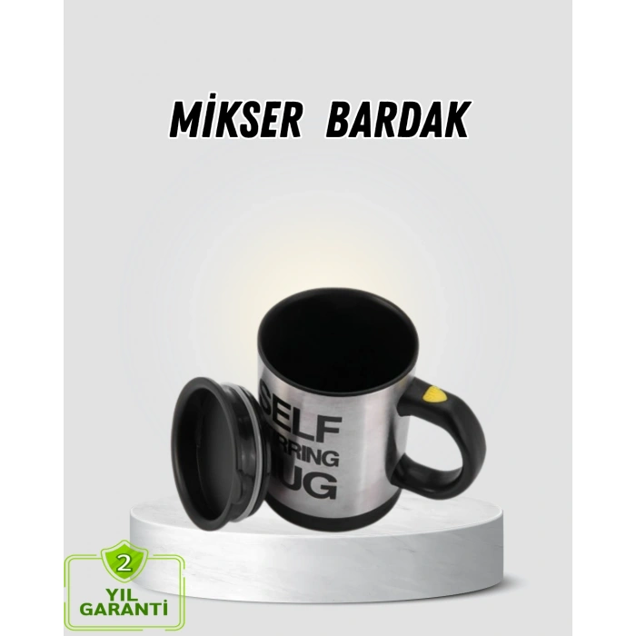 Nevamel Akıllı Kendi Kendini Karıştıran Termal Kupa – Paslanmaz Çelik