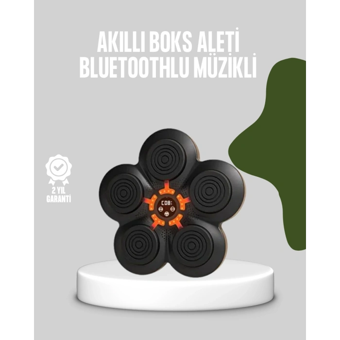 Nevamel® Akıllı Müzikli Boks Makinesi Bluetooth Bağlantılı Işıklı Hedefli Fitness Aleti