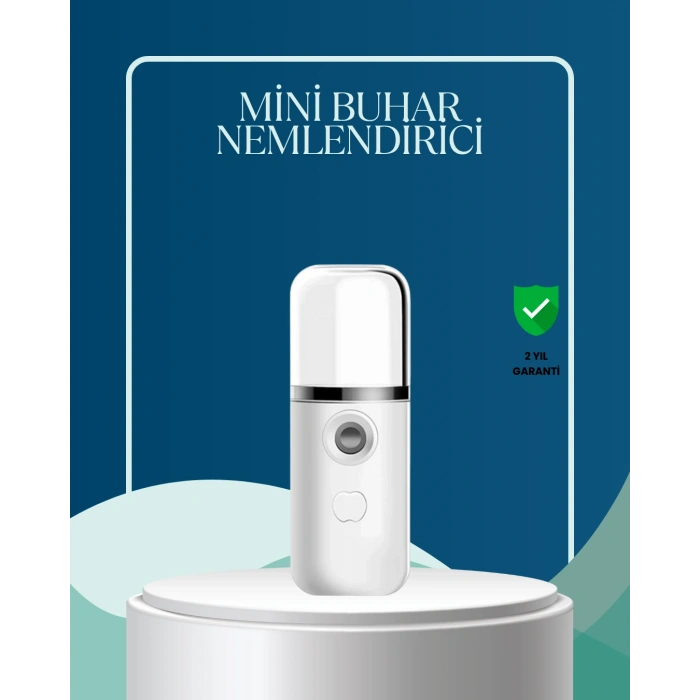 Nevamel® Akıllı Pro Teknolojili Şarjlı Nemlendirici – Portatif Cilt ve Hava Nemlendirici Cihaz