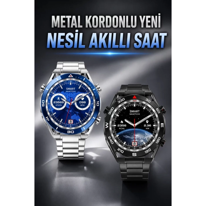 Nevamel® Akıllı Saat 2024 Model Arama Cevaplayan Uyku ve Sağlık Takibi
