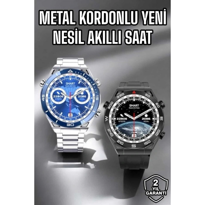 Nevamel Akıllı Saat 2024 Model Arama Cevaplayan Uyku ve Sağlık Takibi