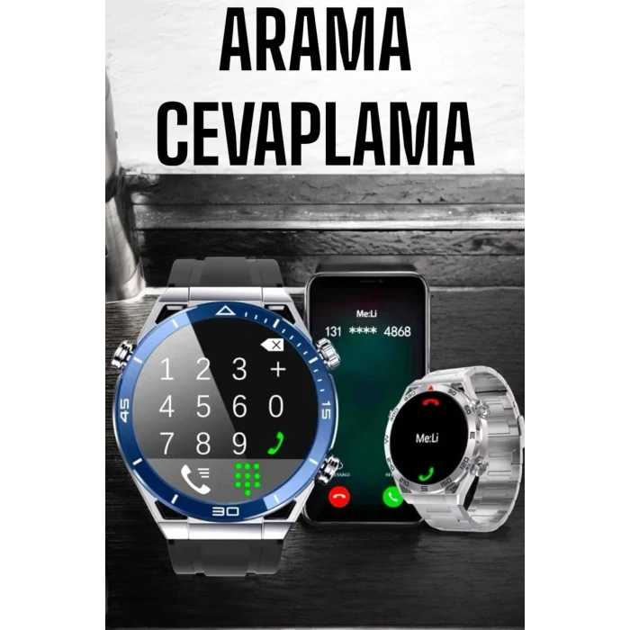 Nevamel Akıllı Saat 2024 Model Arama Cevaplayan Uyku ve Sağlık Takibi