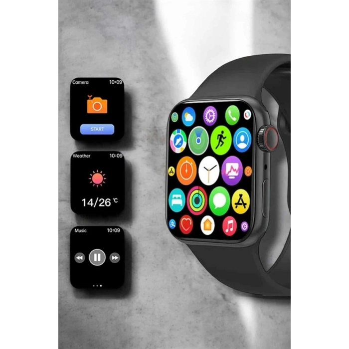 Nevamel Akıllı Saat 44mm Çelik Kasa OLED Ekran ve Gelişmiş Sağlık Takibi