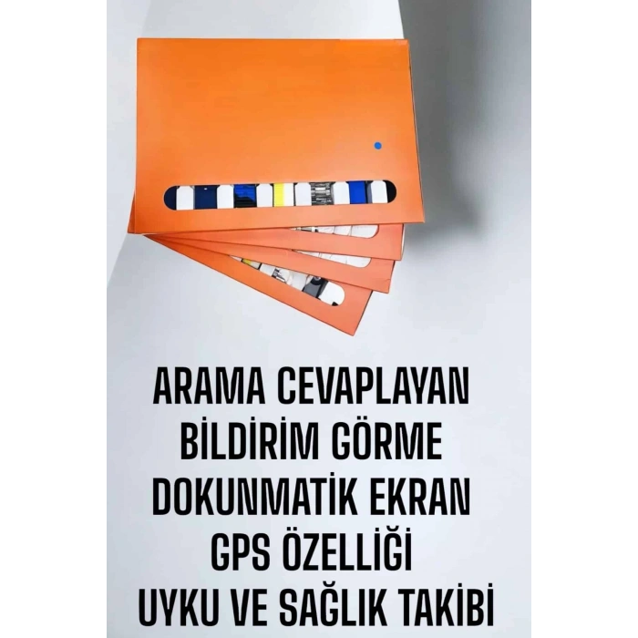 Nevamel Akıllı Saat 7 Kordonlu Bildirim Görebilen Metal Kordon GPS Özelliği