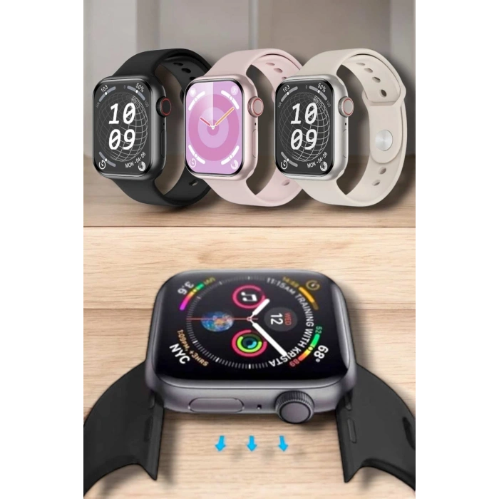 Nevamel Akıllı Saat Adım Sayar Kalp Atışı İzleme Dokunmatik Bluetooth Bağlantılı