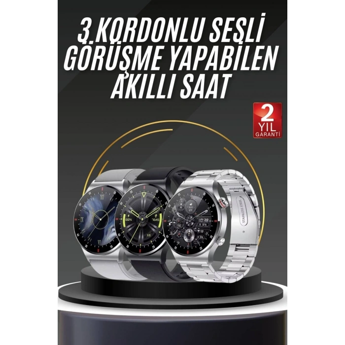 Nevamel® Akıllı Saat Adımsayar Nabız Ölçer Titreşim Özellikli Çağrı Cevaplama Sosyal Medya