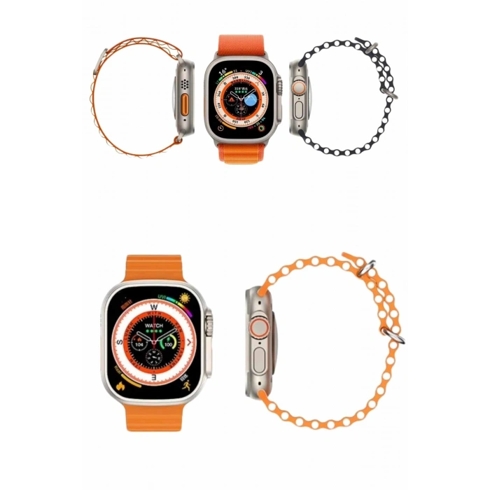 Nevamel® Akıllı Saat Android ve İOS Uyumlu 49 MM NFC Özelliği GPS Takibi