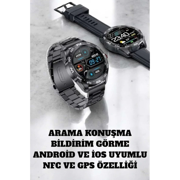 Nevamel® Akıllı Saat Arama Cevaplayan Titreşim Özelliğiyle Bildirim Görebilen