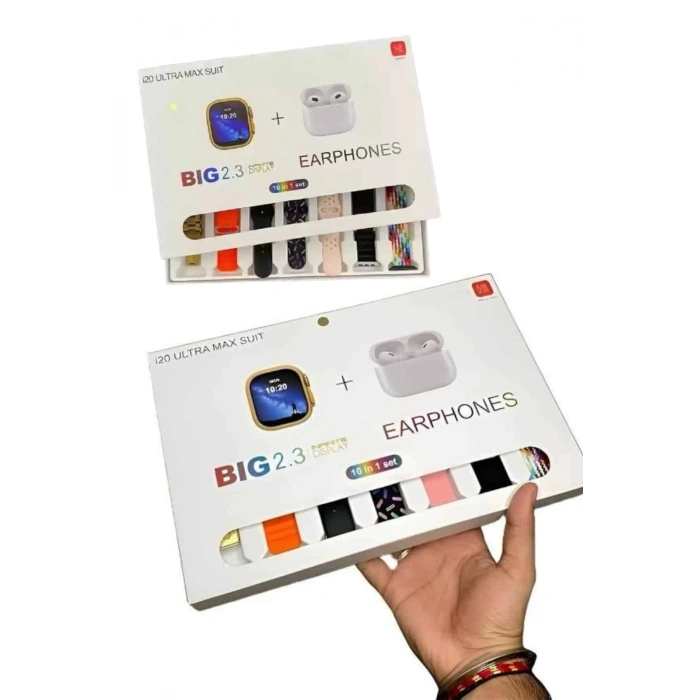 Nevamel® Akıllı Saat Bluetooth Kulaklık Hediyeli Bildirim Görme Sesli Görüşme Çoklu Kordon