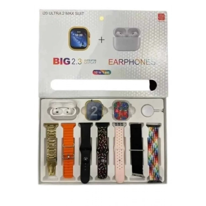 Nevamel® Akıllı Saat Bluetooth Kulaklık Hediyeli Bildirim Görme Sesli Görüşme Çoklu Kordon