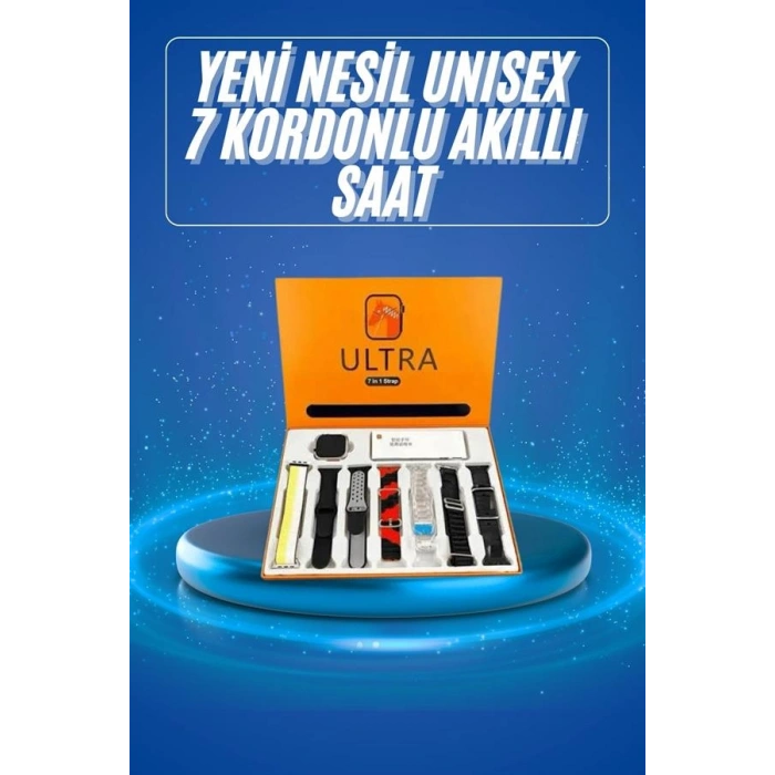 Nevamel Akıllı Saat Çağrı Cevaplayabilen Unısex 7 Kordonlu Müzik Dinleme