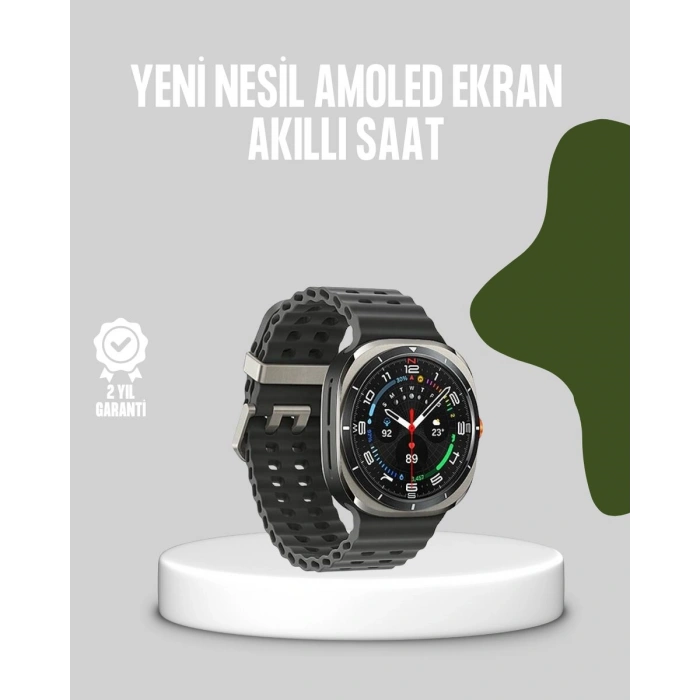 Nevamel® Akıllı Saat Kablosuz Şarj Arama Cevaplama ve Geniş Ekran Desteği
