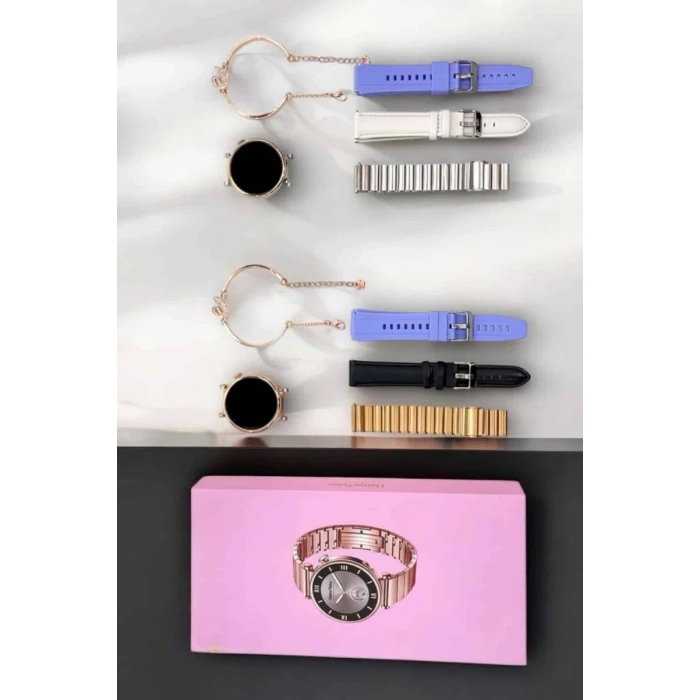 Nevamel® Akıllı Saat Kadınlara Özel Arama Cevaplayan Bluetooth Bağlantılı