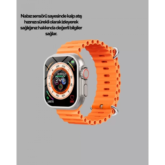 Nevamel® Akıllı Saat – Nabız Ölçer Uyku Takibi GPS Suya Dayanıklı Tasarım