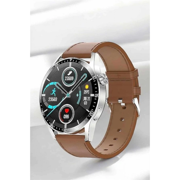 Nevamel Akıllı Saat Nabız Ölçer Uyku Takibi Sesli Görüşme Bildirim Görme