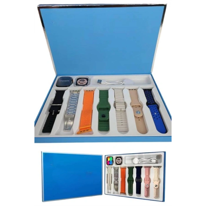 Nevamel Akıllı Saat Unisex Akıllı Saat Çoklu Kordon Seçeneği Çelik Kordon Plastik Kordon