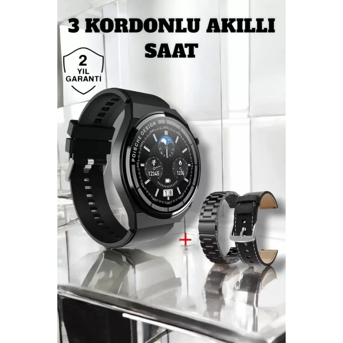 Nevamel® Akıllı Saat Uyku Ve Sağlık Takibi Bildirim Görme Arama Cevaplama