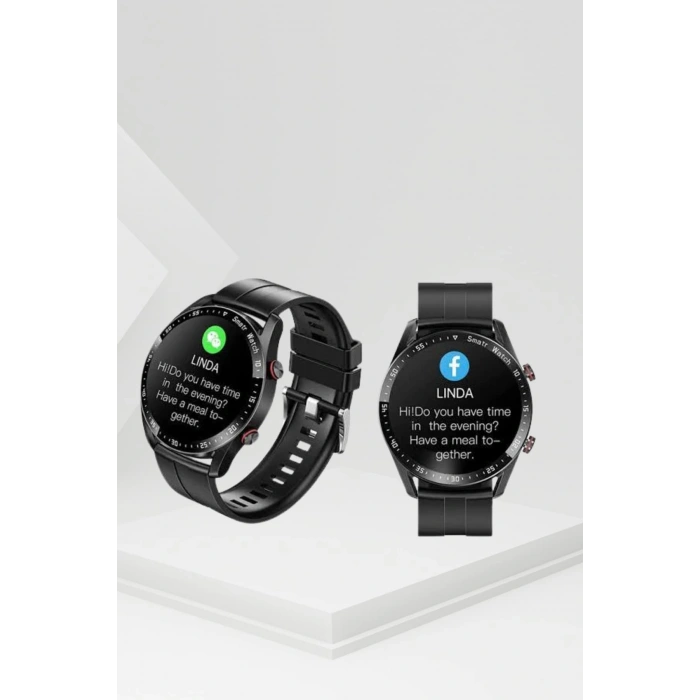 Nevamel Akıllı Saat Yeni Model Sesli Asistan Bildirim Görme Bluetooth Bağlantılı Müzik Dinleme