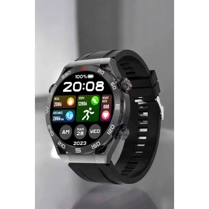 Nevamel Akıllı Saat Yeni Nesil 2024 Model Metal Kordonlu Bluetooth Bağlantılı