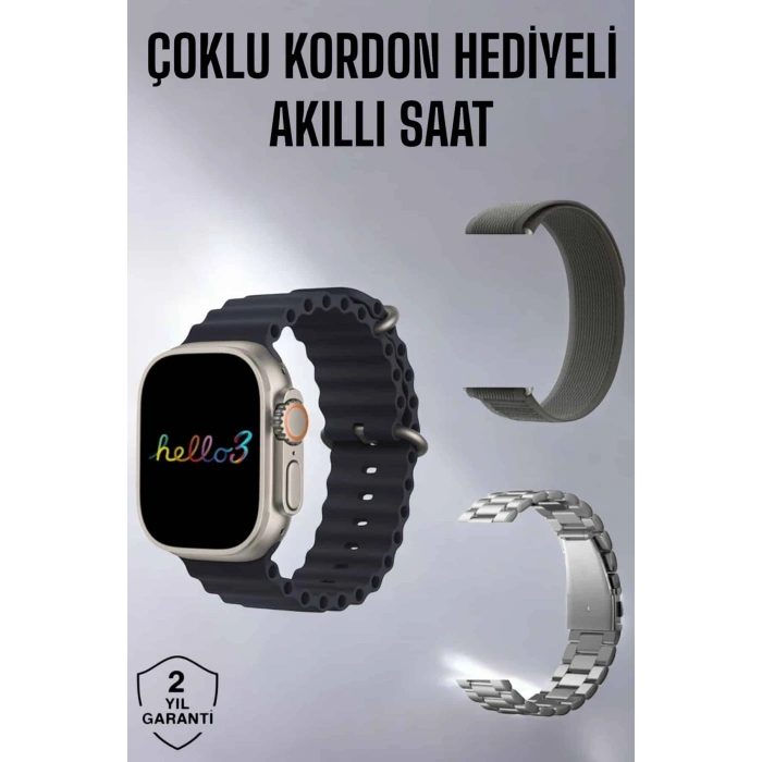 Nevamel Akıllı Saat Yeni Nesil Bluetooth Bağlantılı Uyku Sağlık Takibi GPS Ve NFC Uyumlu