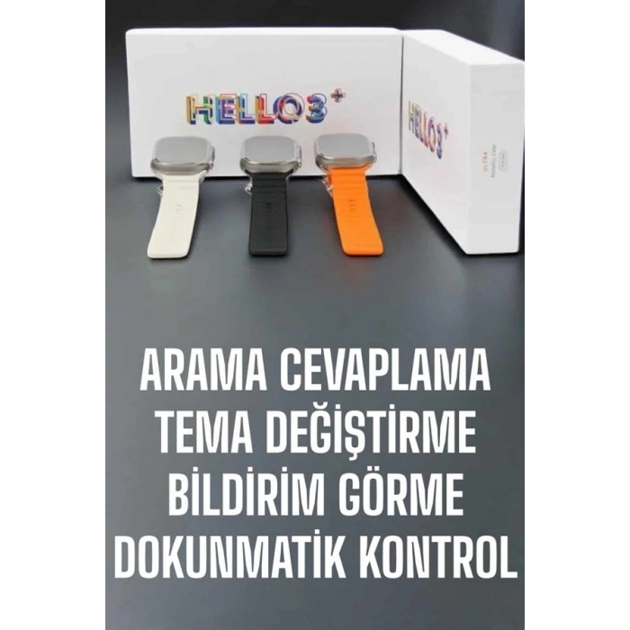 Nevamel Akıllı Saat Yeni Nesil Sesli Asistan Uyku ve Sağlık Takibi Adımsayar