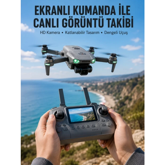 Nevamel® Akıllı Sensörlü Drone Canlı Görüntü Aktarımlı