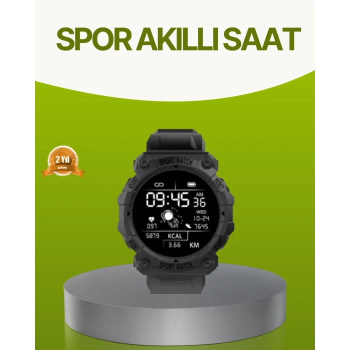 Nevamel® Akıllı Spor Saat – Nabız Ölçer Adım Sayar ve Kalori Takipli