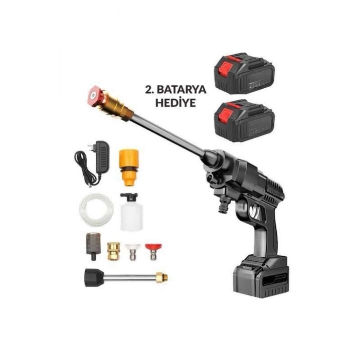 Nevamel Akülü Oto Araç Yıkama Yüksek Basınçlı Araba Yıkama Makinesi Şarjlı