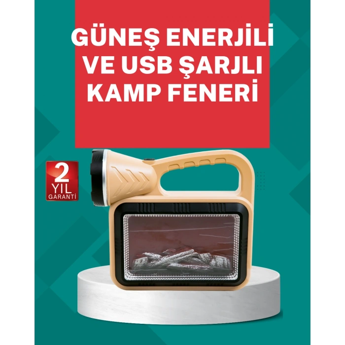 Nevamel Alev Efektli Güneş Enerjili Lamba – Su Geçirmez