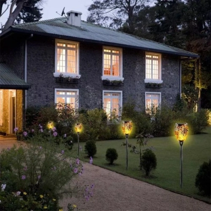 Nevamel Alev Efektli Solar Bahçe Lambası (51 cm)