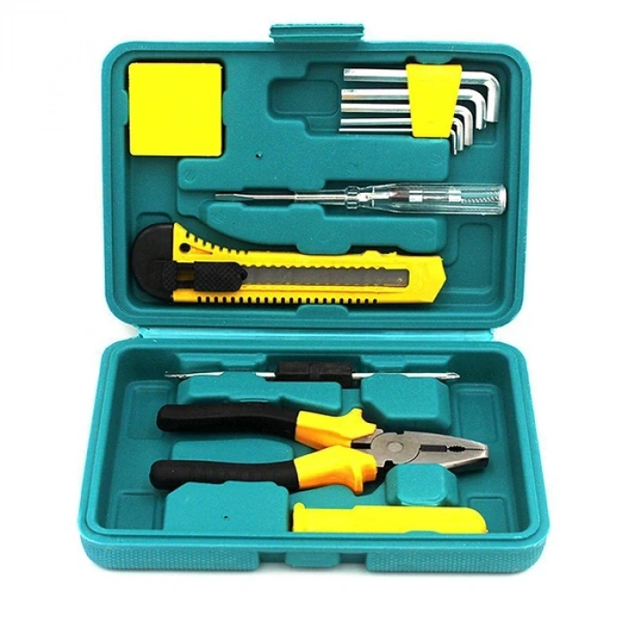 Nevamel ALLY 12 Parça Çok Amaçlı Acil Durum Araç Ev Kutulu Tamir Seti 8012E-(5775)