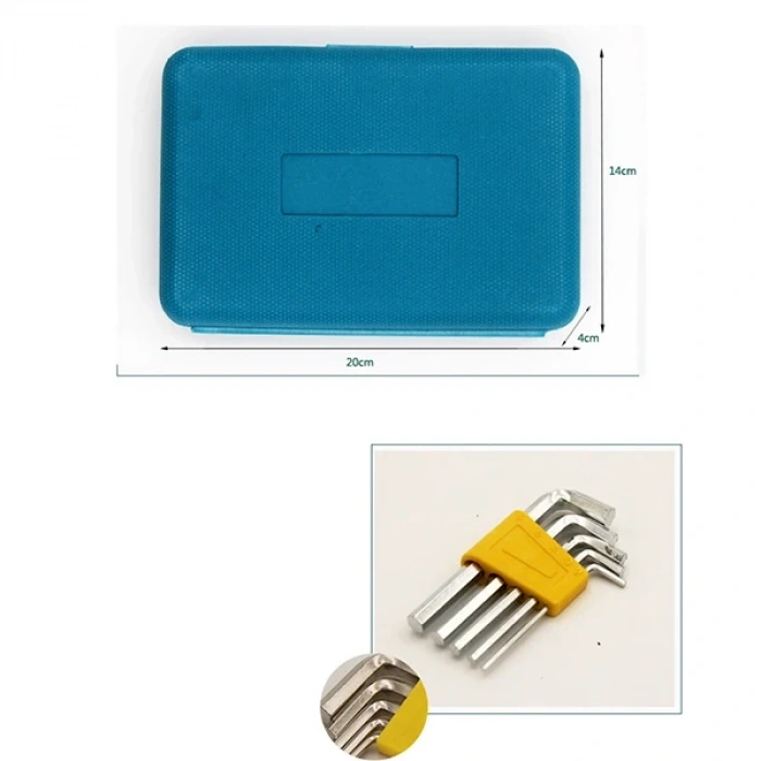 Nevamel ALLY 12 Parça Çok Amaçlı Acil Durum Araç Ev Kutulu Tamir Seti 8012E-(5775)