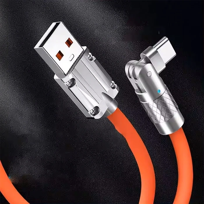 Nevamel ALLY 180° Dönebilen USB To Type-C 120W Hızlı Şarj Kablosu 1 Metre-(5775)