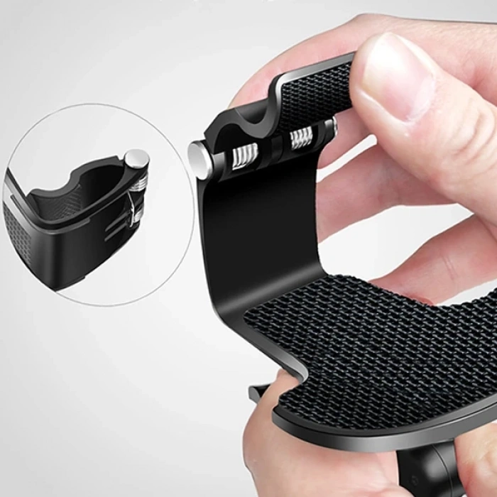 Nevamel ALLY 202-D Mouth Araç Torpido Uzeri 360 Dönerli Telefon Tutucu-(5775)