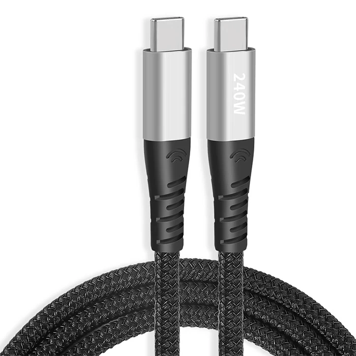 Nevamel ALLY 240W Type-C To Type-C Laptop Telefon Hızlı Data ve Şarj Kablosu-(5775)