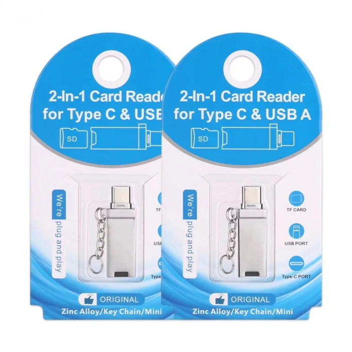 Nevamel Ally 2in1 Usb Type-C Kart Okuyucu Card Reader-(5775)