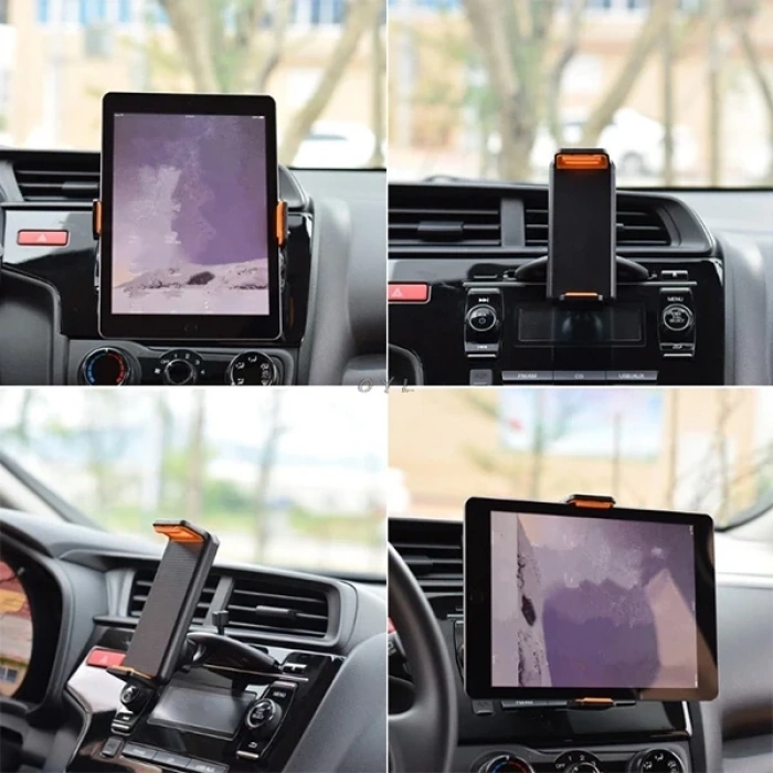 Nevamel ALLY 360 Döner Araç CD Yuvası Tablet Tutucu Büyük Ekran Tutucu 11.50-19CM-(5775)