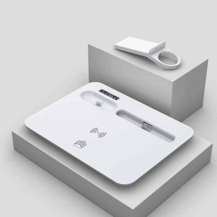 Nevamel ALLY 4 in1 15W Kablosuz Hızlı Şarj Standı İPhone+İwatch+AirPods Pro Wireless-(5775)