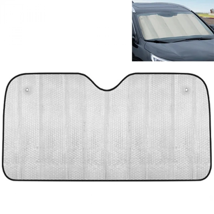 Nevamel ALLY 5 Katmanlı Alüminyum Katlanabilir Araç Ön Cam Güneşliği -140x70 Isı Yalıtımlı-(5775)