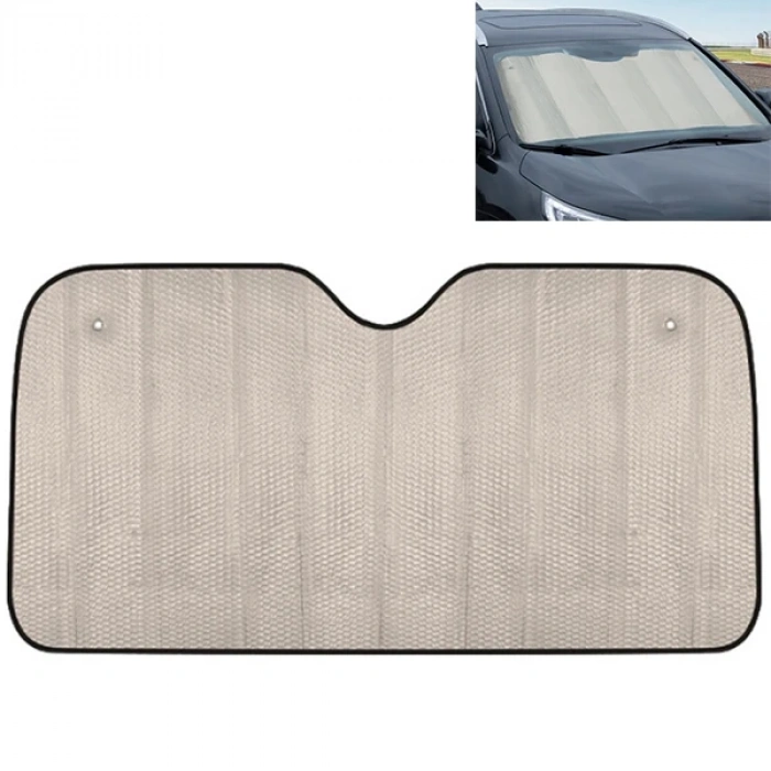 Nevamel ALLY 5 Katmanlı Alüminyum Katlanabilir Araç Ön Cam Güneşliği -140x70 Isı Yalıtımlı-(5775)