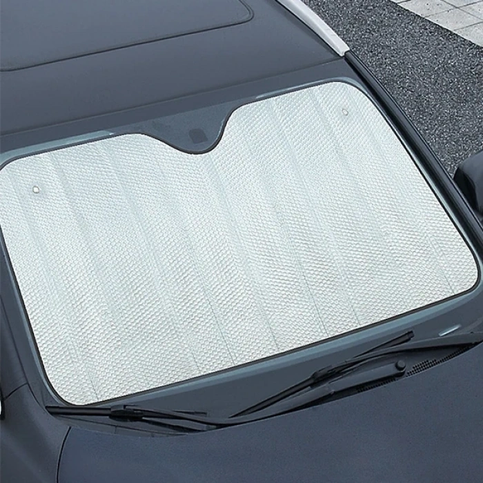 Nevamel ALLY 5 Katmanlı Alüminyum Katlanabilir Araç Ön Cam Güneşliği -140x70 Isı Yalıtımlı-(5775)