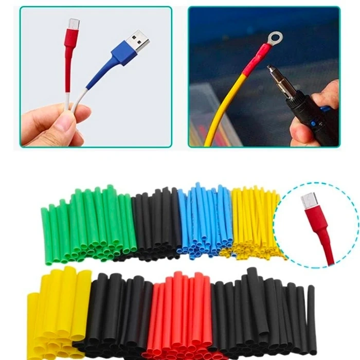 Nevamel Ally 5 Renk Makaron Isı İle Daralan Kablo Seti 530 Adet 8 Boy Set-(5775)