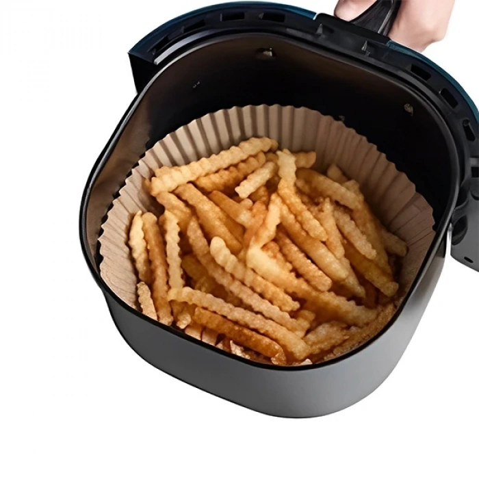 Nevamel Ally 50 Adet Tek Kullanımlık Yapışmaz Airfryer Pişirme Kağıdı-(5775)